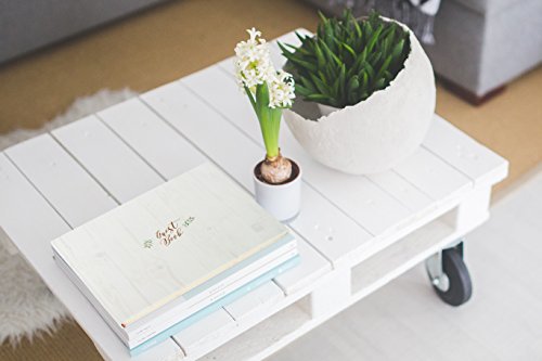 Customoffi Guest Book - Wedding, Graduation, Birthday, Baby Shower, Engagement – Simple And Unique With Its 15 Blank Sheets #TOP6