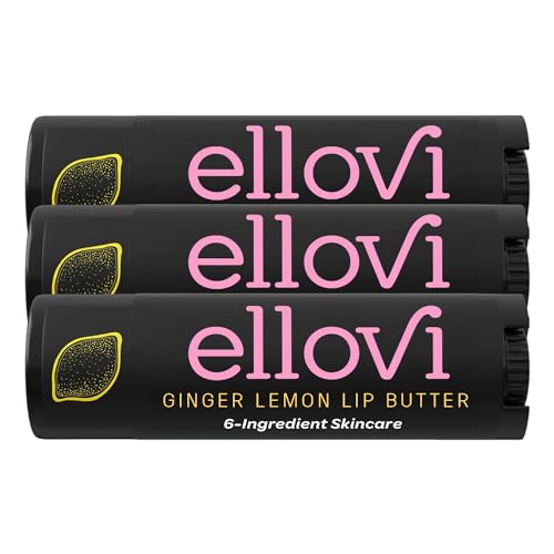 Ellovi Natural Lip Butter Lip Balm - Ginger Lemon -