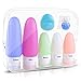 Comsmart Bouteilles de Voyage Set, TSA approuvé Accessoires Voyage étanche Silicone cosmétiques Fond de Teint Liquide Contenants Voyage Tubes Pots (9pcs)