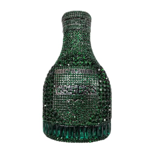Image of Rhinestone Champagne Bottle Clutch, Luxury Evening Bag for Women