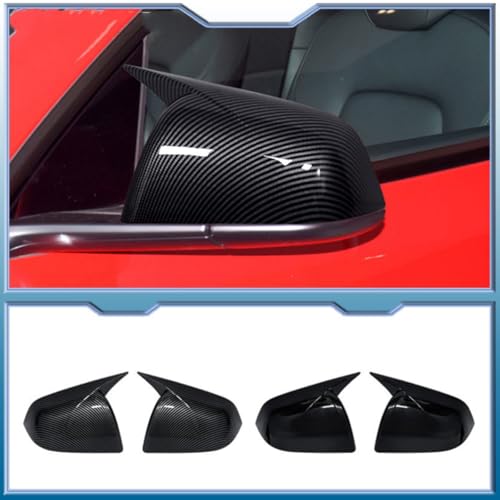 Accessoires Tesla Model Y 2020-2022 coque rétroviseur gauche carbone - 3