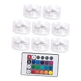 Parliky Luces Led Sumergibles para Piscina con Control Remoto RGB, Estanques y Ambientes Nocturnos