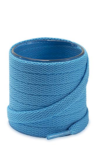 Image of Shoemate Flat Solid Color 5 /16 inch Shoe Laces for Sneakers and Athletic Shoes with 4 Shoelaces Aglets