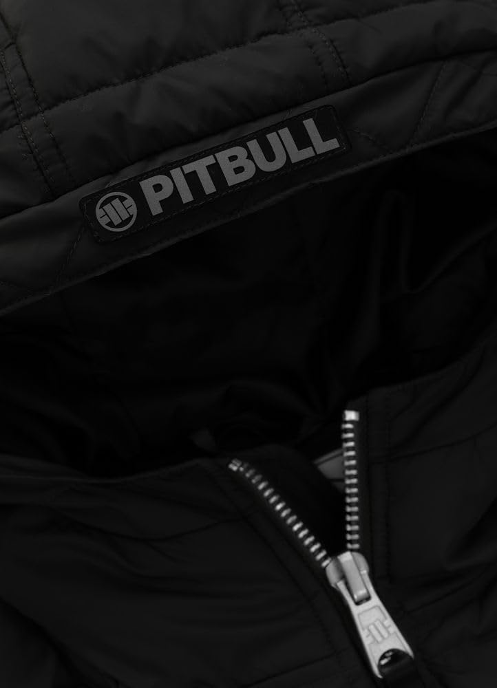 PITBULL - Winterjacke Herren mit Steppung Gopher, Jacke Herren mit Kapuze, Männer Steppjacke, Bequeme Windjacke, Windbreaker mit Reißverschluss, Jacke Winter