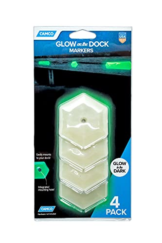 Glow On The Dock Pier Markers Camco 50144 balises hexagonales phosphorescentes lot de 4
