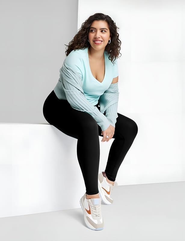 3 Pack Leggings for Women High Waisted No See-Through Tummy Control Soft Yoga Pants Womens Workout Athletic Running Leggings - Image 3