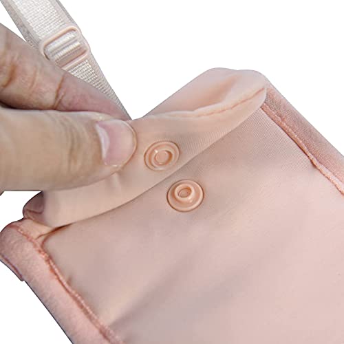 Yoyi Yoyi Rfid Undercover Bra Wallet,Hidden Travel Pouch,Secret Stash Pocket - Credit Cards & Money & Valuables With Adjustable,Elastic Strap Suitable For All Bra Sizes(Pink) #TOP3