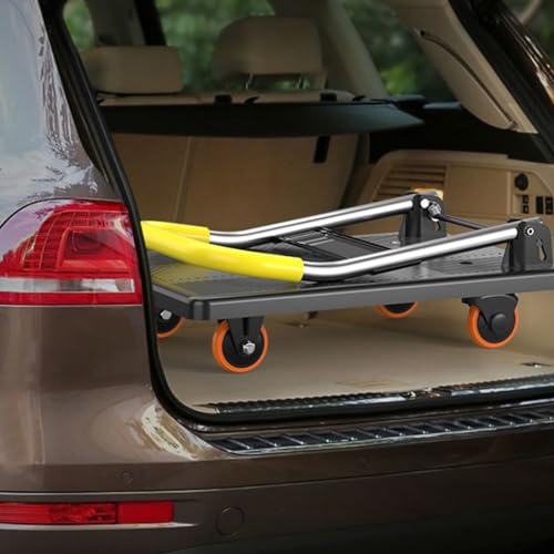 Carro de plataforma plegable de aluminio con 4 ruedas TPR 3