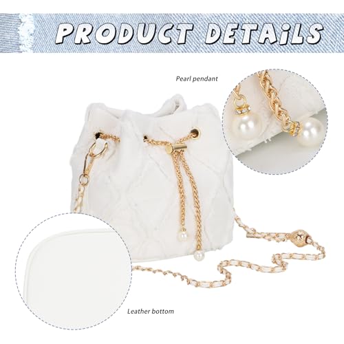 Image of GOKTOW Small Denim Bucket Bag for Women, Jean Purse Crossbody Bags Denim Tote Handbag
