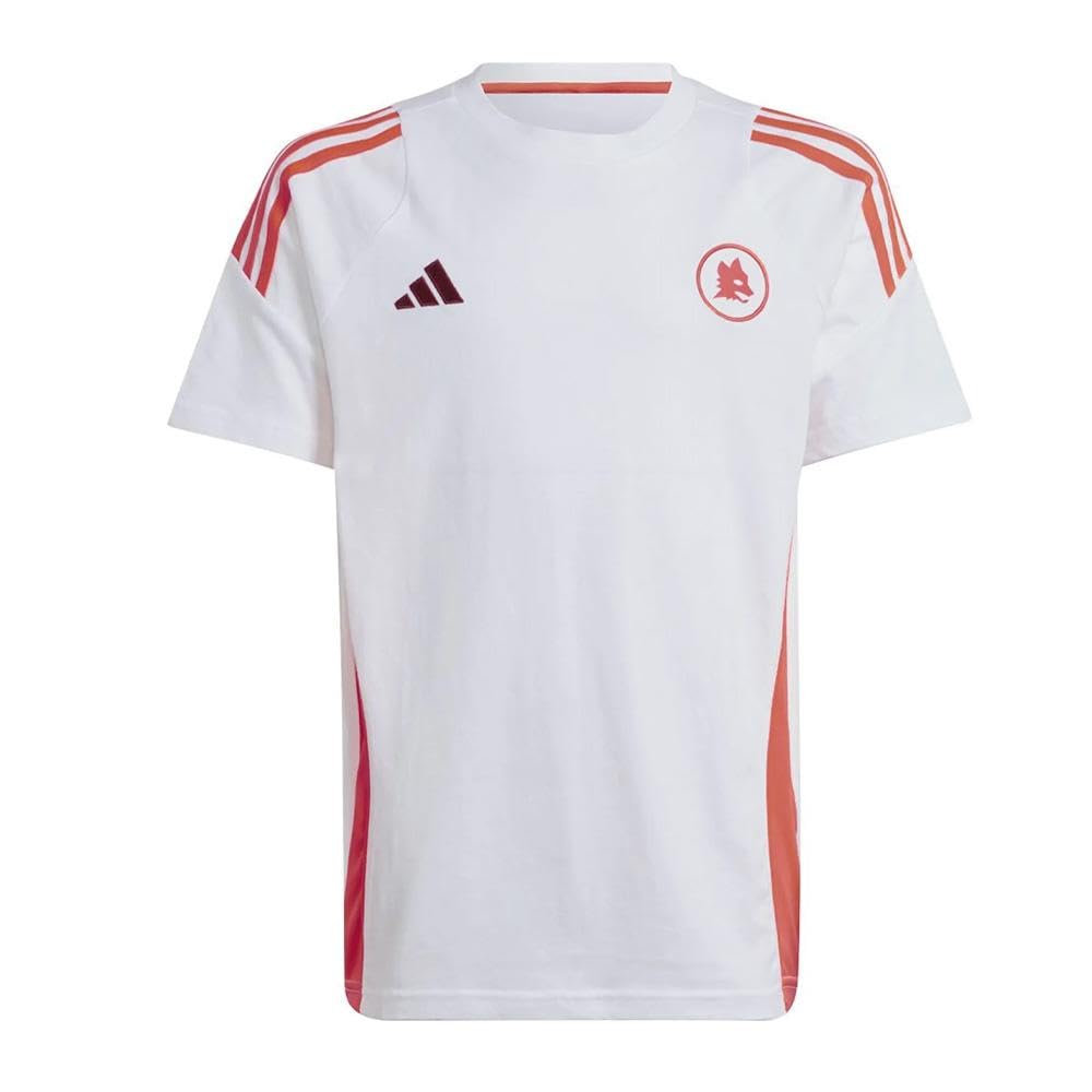 adidas AS Roma - Maglietta da bambino, colore: Bianco/Arancione