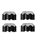 equlup 4Pcs 8x32 to 17mm Hex Adapters, RC Wheel Hex Hub Lightweight Aluminium Alloy Electric Car Truck Option Parts for RC Accessories (Black)