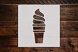 Ice Cream Cup Cone Stencil DIY Reusable Craft and Painting Wall Stencils - 51 (16'x16')