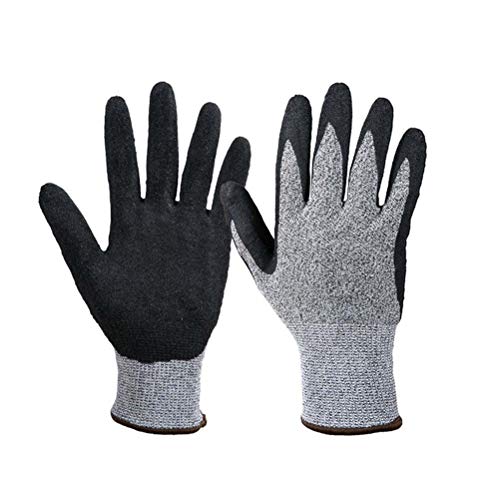 Preisvergleich Produktbild BESTONZON 1 Paar Schnittschutzhandschuhe Level 5 Sicherheitsgarten Arbeitshandschuhe zum Schneiden von Mandolinenschnitzen Holzschnitzerei und Gartenarbeit - Größe M
