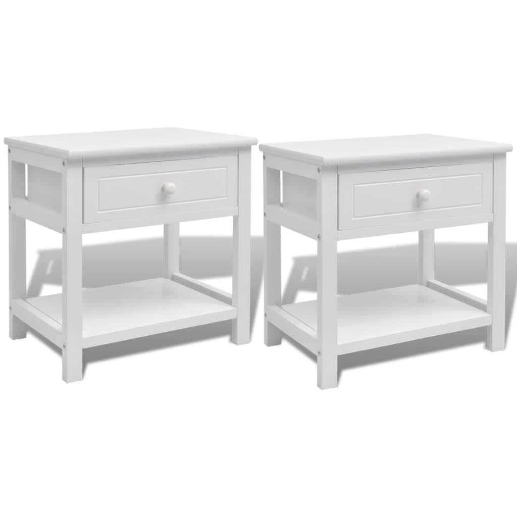 Tables de chevet en bois blanc pas cher commodes pour chambre à coucher