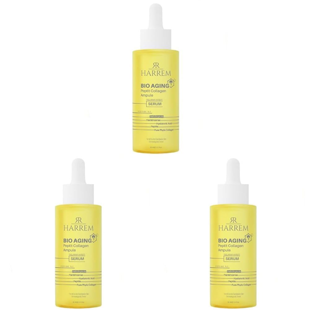 Bio Aging Yaşlanma Karşıtı Kuru ve Karma Ciltler için Nemlendirici Hyalüronik Asit Kolajen Serum 30 ML (3 paketi)