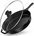12.5 Inch Pre-Seasoned Cast Iron Skillet with Silicone Handle - Utopia Kitchen (1)