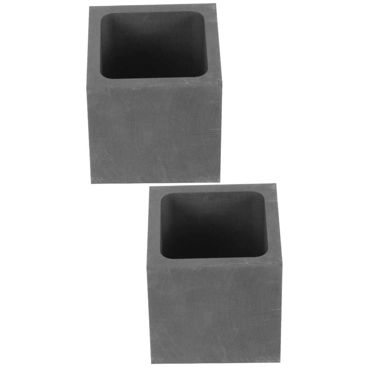 HOMSFOU Graphit Gussform 6x6x2,5cm - Metall Schmelzform Für Gold & Silber