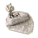 Neckerchief for Men, 24''× 24'' Multicolored Patterned Cotton Scarf with Buckle