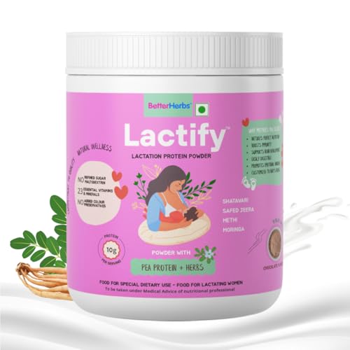 Image of Lactify Lactation Protein Powder to increase Breast Milk for Feeding Mothers 650g Chocolate Flavour | Postpartum Recovery with 23 Essential Vitamins & Minerals | No Refined Sugar & Preservatives