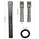 Homtone 10-teilig Hand Spalter für Beton, Stein, Marmor, Granit und Fels, Spaltkeil Werkzeuge Sprengkeile für Bildhauer und Steinmetze(5/8 Zoll/16mm)