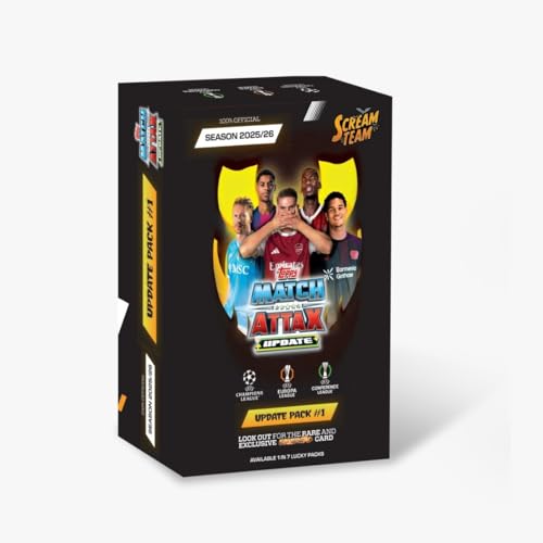 Image of Topps UEFA Champions League Match Attax Update Collection 2025 Trading and Collectible Card Game (Scream Team Pack #1)
