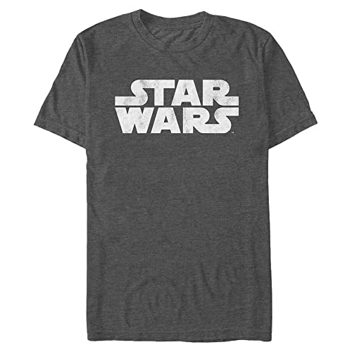 T-shirt Star Wars logo look usé homme en coton premium aux finitions rétro soignées