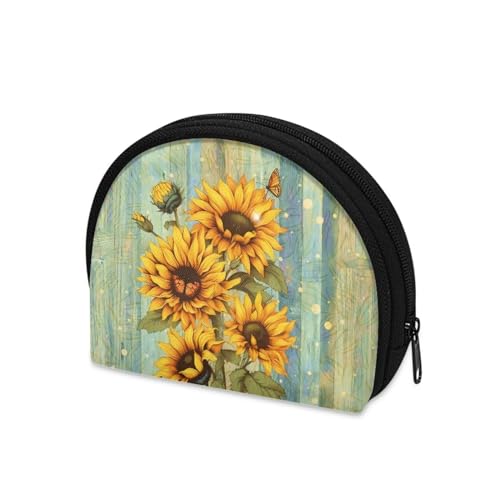Sunflower Small Coin, Mini Wallet Coin Pouch for Women Girls, Coin Card Pouch3