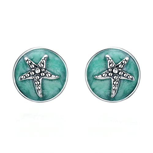 Puces d'oreilles rondes avec motif étoile de mer pour sublimer vos tenues d'été