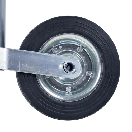 Rueda jockey para remolque Autobest de 200 mm con brida de 48 mm resistente 2