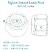 3/4-10 Nylon Insert Lock Nuts Marine Grade 316 Stainless Steel Coarse Thread Hex Nuts for Marine Hardware Coastal Equipment Industrial Construction Fasteners Plain Finish (5 Pack)