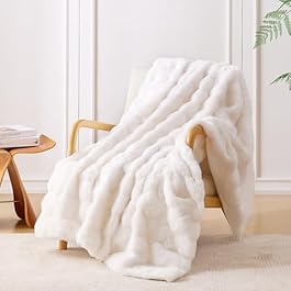Faux Rabbit Fur Throw...