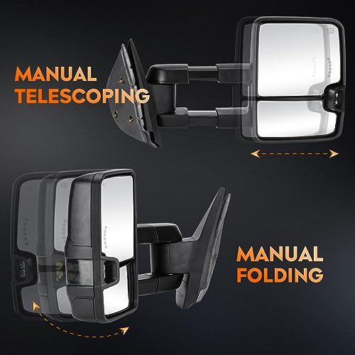 image for Youxmoto Towing Mirrors Fits 2007-2013 for Chevy for GMC; Silverado Si