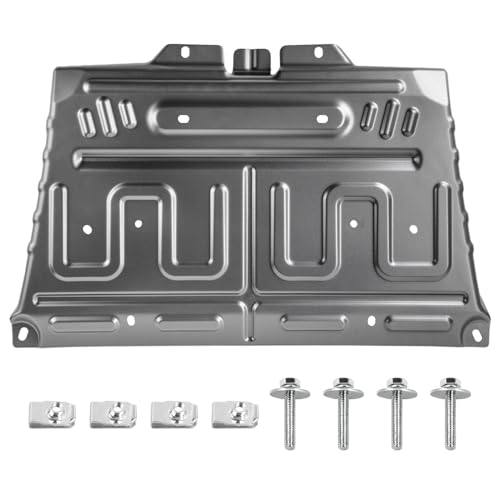 NOOYEESMO ML3Z-7222-D Engine Splash Shield Manganese Steel Compatible with 2015-2020 F150 Front Engine Splash Shield Under Cover Upgrade