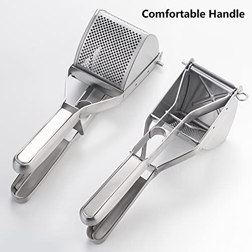 Shoxil Potato Ricer Good Grip, Potato Masher Stainless Steel Professional Masher Kitchen Tool Fruit Press Baby Food Masher #TOP1