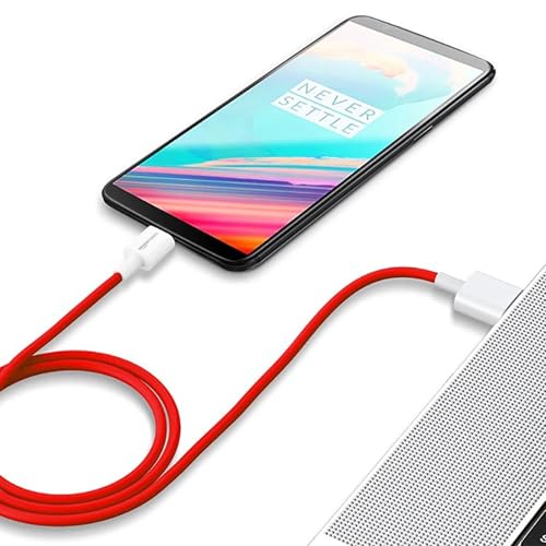 Image of amazon basics 65W Charger Cable | USB A to Type C | Fast Charging & Data Sync Cable | OnePlus Charging Cable | 1M Cable (Red)