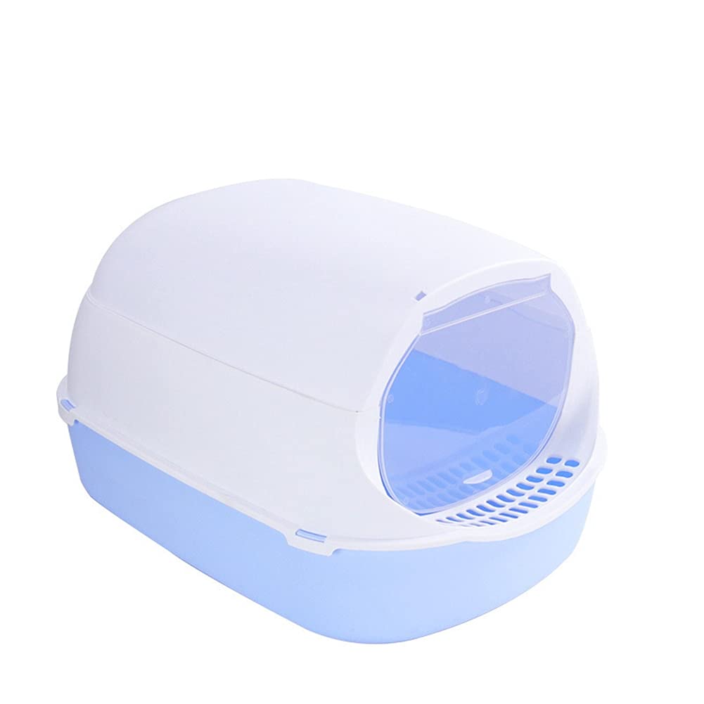 Cajas de Arena Caja Cerrada Completa Caja de Arena de plástico Desodorante Gato Gatito Anti Splash Inodoro Interior Limpio Arena Bedpan Cuenca Gatos Suministros de Limpieza Arenero ​Gatos