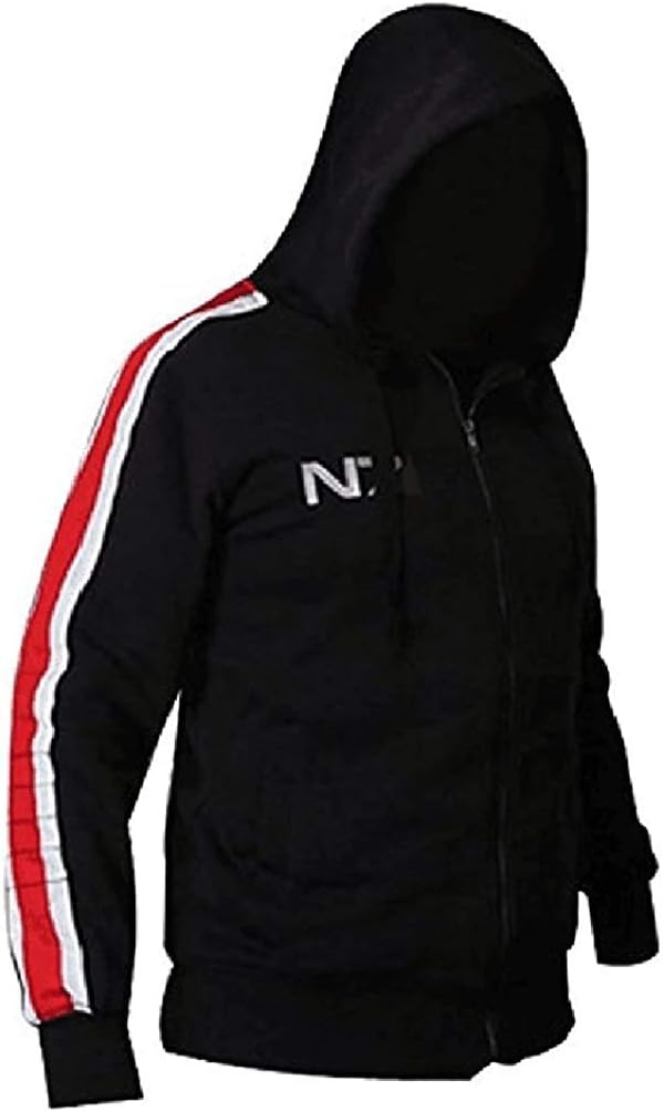 Hot Game Mens Black Sweater Cosplay Hoodie Cotton Hooded Jacket T-Shirt Summer Autumn Winter Outfit Halloween Costume