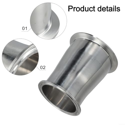 Reductor para manguito tri abrazadera que soluciona desniveles de 3 pulgadas a 3.5 en tuberías 8