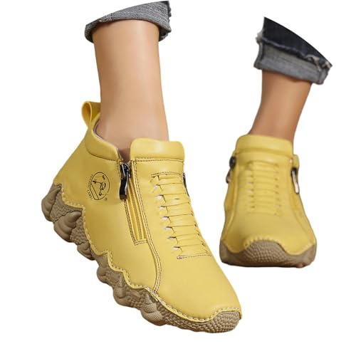 Mocassin femme avec semelle antidérapante et talon moyen confortable
