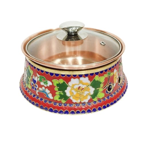 Olla para fondue de cobre pequeña para cocina miniatura 1