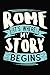 Produktbild Rome It's where my story begins: DIN A5 110 Seiten gepunktetes, leeres Notizbuch Inspiration Journal Reise Tagebuch Motivation Zitat Kollektion