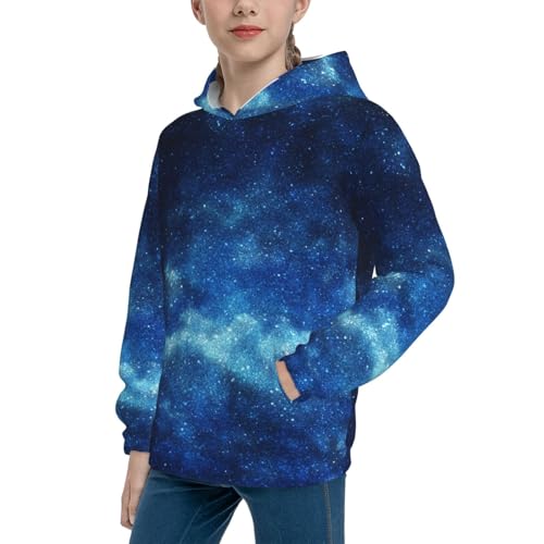 Galaxy Space Constellation Nebula Hoodie Youth Hooded Sweatshirt 3D Digital Printed With Pockets Tops4