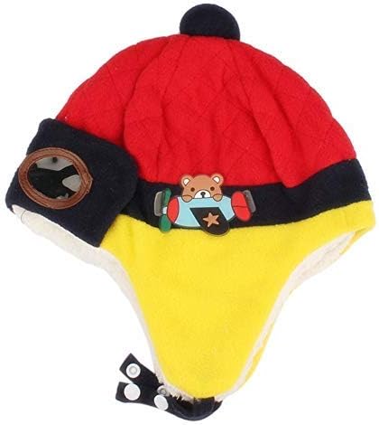 Crochet Earflap Pilot Hats Rabbit Ears Beanie Cap Winter Warm Knit Caps for Toddlers Baby Girls and Boys - Image 3