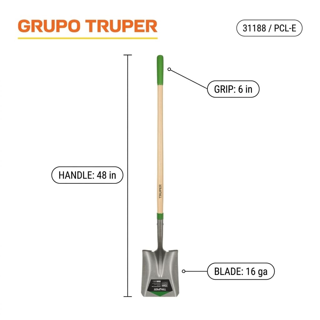 Truper 31188 szufla PCL. 58 x 9 x 6, szara