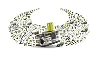 RYOBI 18 V ONE+ Akku-Handstaubsauger RHV18F-0 (1.450 l/min Luftstrom, 600-ml-Staubbehälter, Air Watts 34, ohne Akku und Ladegerät), Grün – Ansicht 8