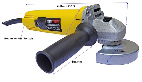 Image of Inditrust new Multi functional 900W 4inch 100mm dia mini electric angle grinder machine (Angle Grinder)