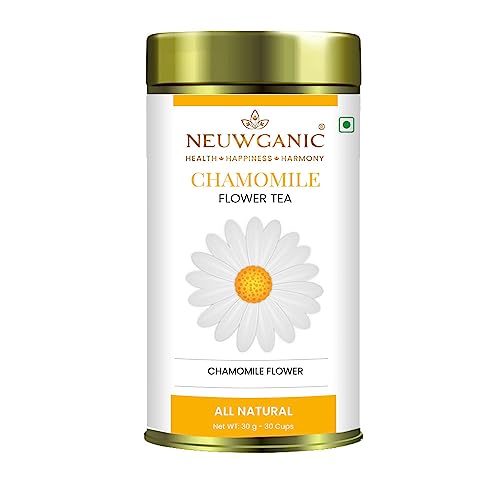 Neuwganic - Chamomile Flower Tea Loose Leaves - 30 Gm - 30 Cups - Caffeine Free Whole Leaf Herbal Tea (B0C7HCXYF3) Amazon Price History, Amazon Price Tracker