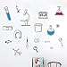 Produktbild CSCZL Cartoon Chemie Experiment Tool Wandaufkleber Kinderzimmer Schlafzimmer Hintergrund Dekorationen Wandbild Labor Aufkleber Tapete