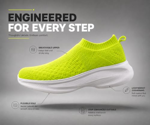 Image of Kraasa Trial Running Shoes with Lightweight Memory Insole | Breathable, Anti-Skid Knit Sneaker, Walking & Gym Shoes