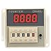 Tomotato Digital Counter Relay, Industrial 8-Pin LCD Display Relay with Reset Function 1-999900 Counting Range for Machine Monitoring Automation Control Systems 24VAC/DC Power Supply